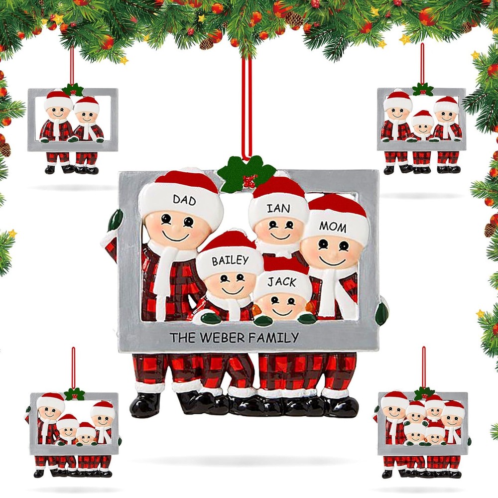 2024 Custom Christmas Tree Ornament with Personalized Frame-image