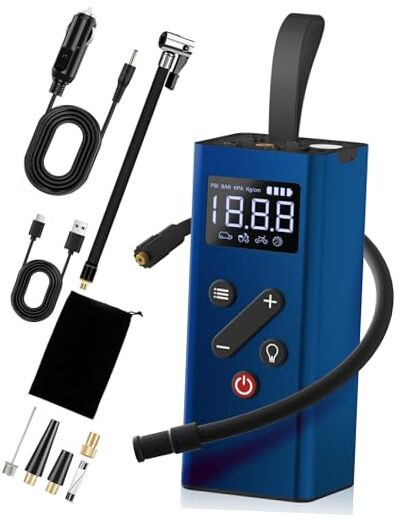 150PSI Cordless Portable Tire Inflator with Battery & 12V Power  