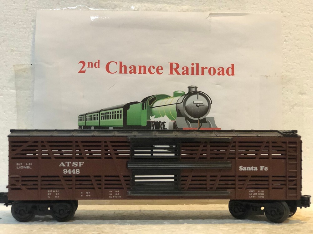 O Scale Trains Lionel Santa Fe Stock Car 9448