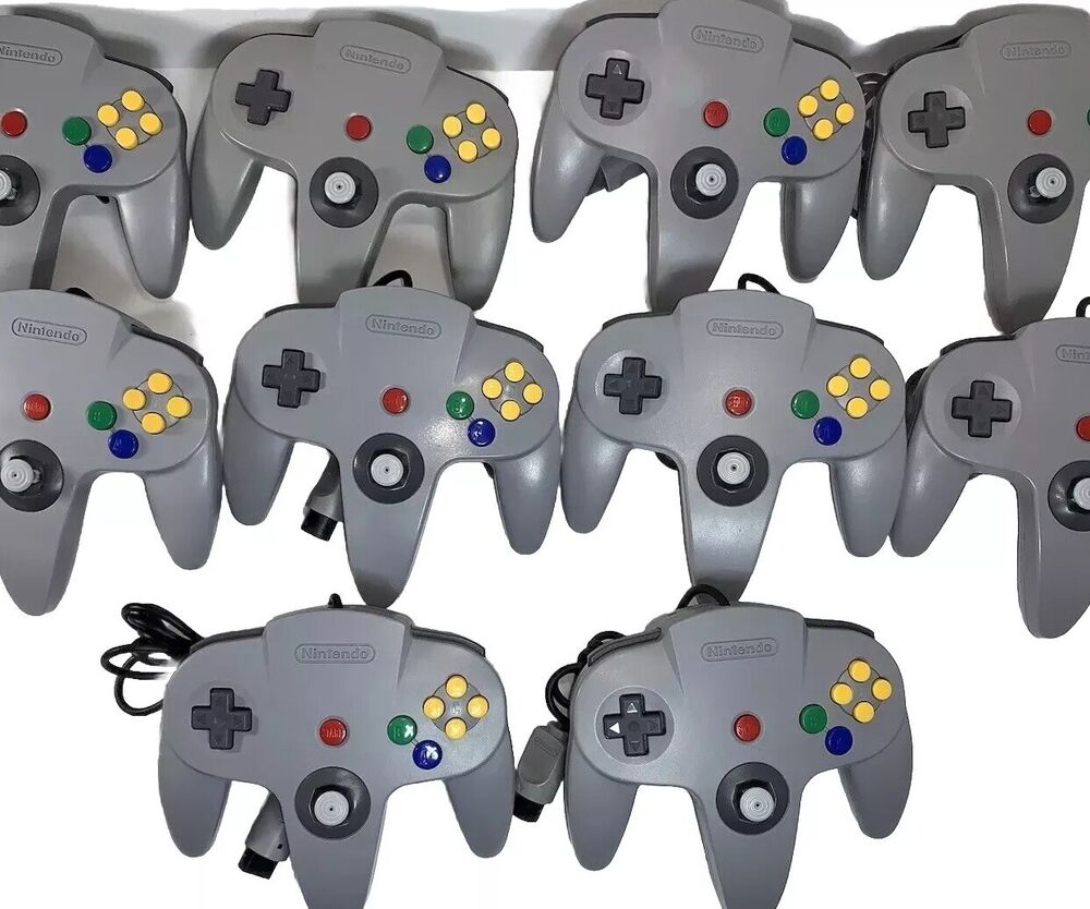 Nintendo 64 N64 Controller Gray OEM  Original Authentic Remote NUS-005