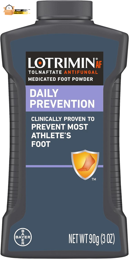 Athlete'S Foot Daily Prevention Medicated Foot Powder Bottle, 3 Ounce