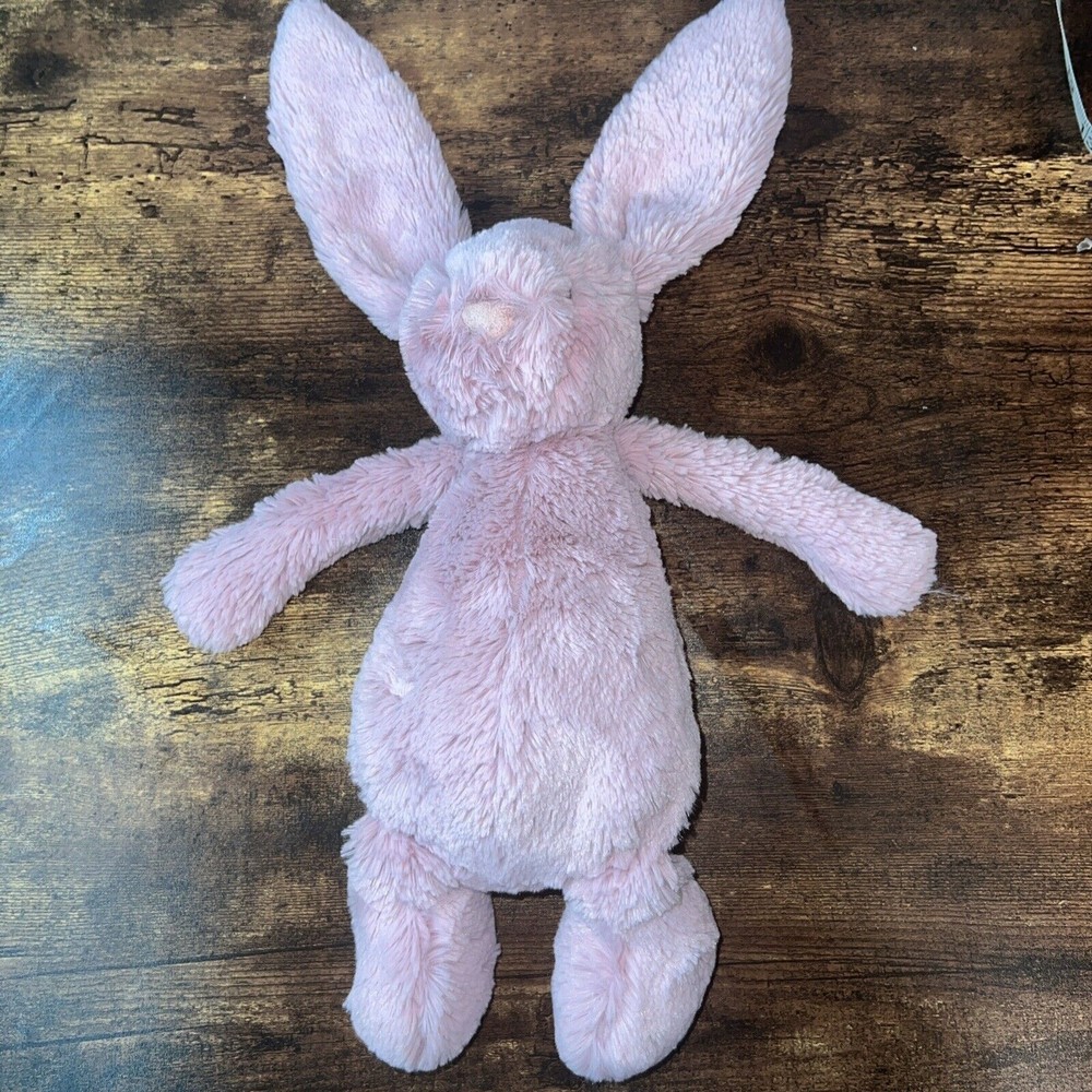 Jellycat London Bashful Pink Bunny Plush Stuffed Animal Toy Floppy Pink 8