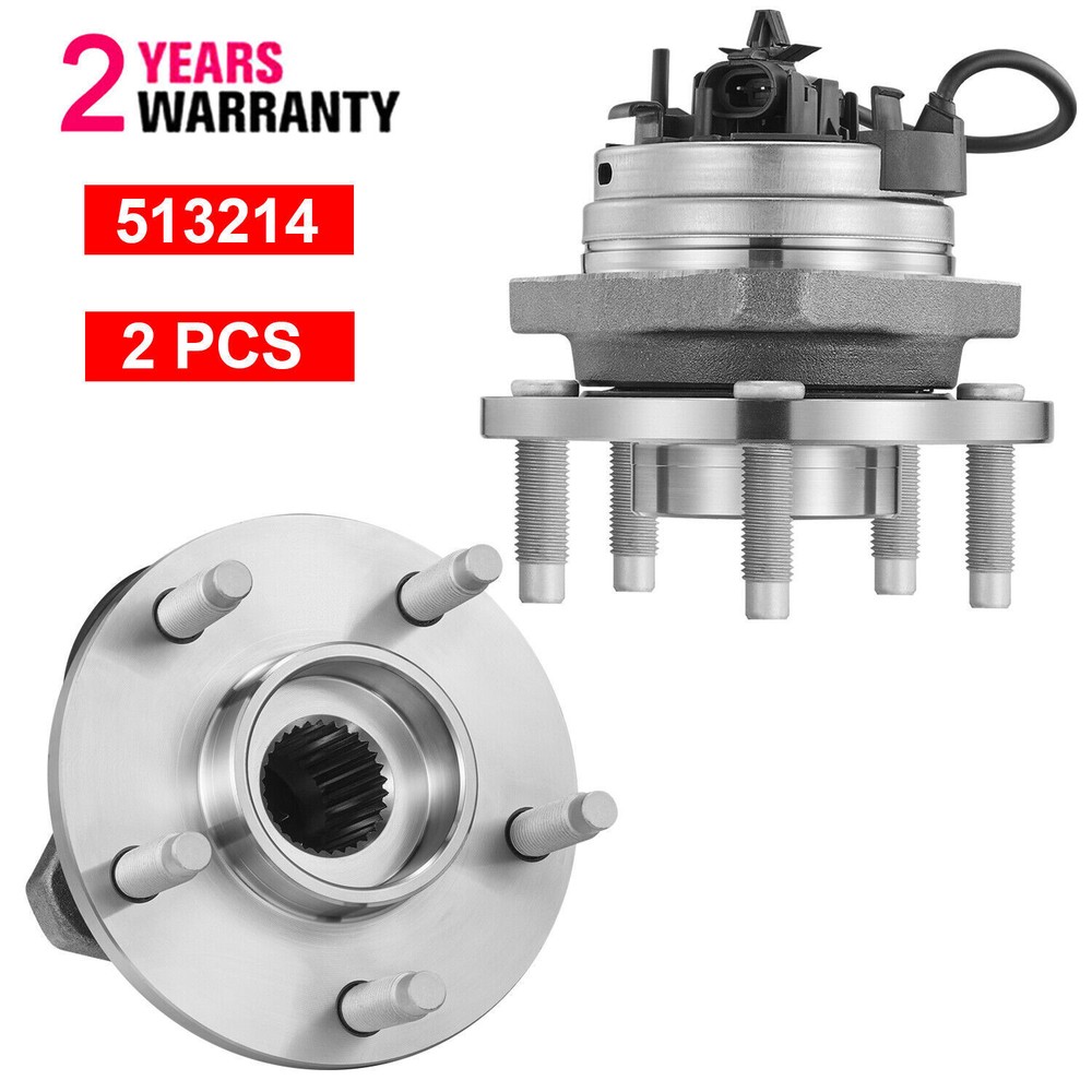 Pair Front Wheel Hub Bearings For Chevy Cobalt HHR Malibu Pontiac G6 Saturn Aura