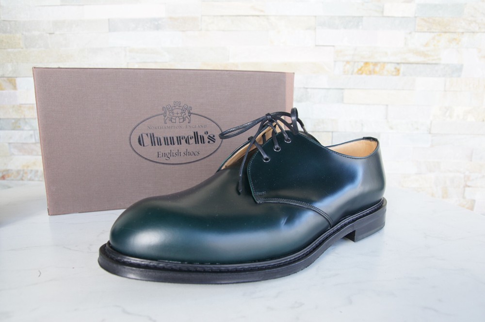 Church's EU 44 UK 10 Lace Up Loafers STANCE Dark Green NEW former RRP €890