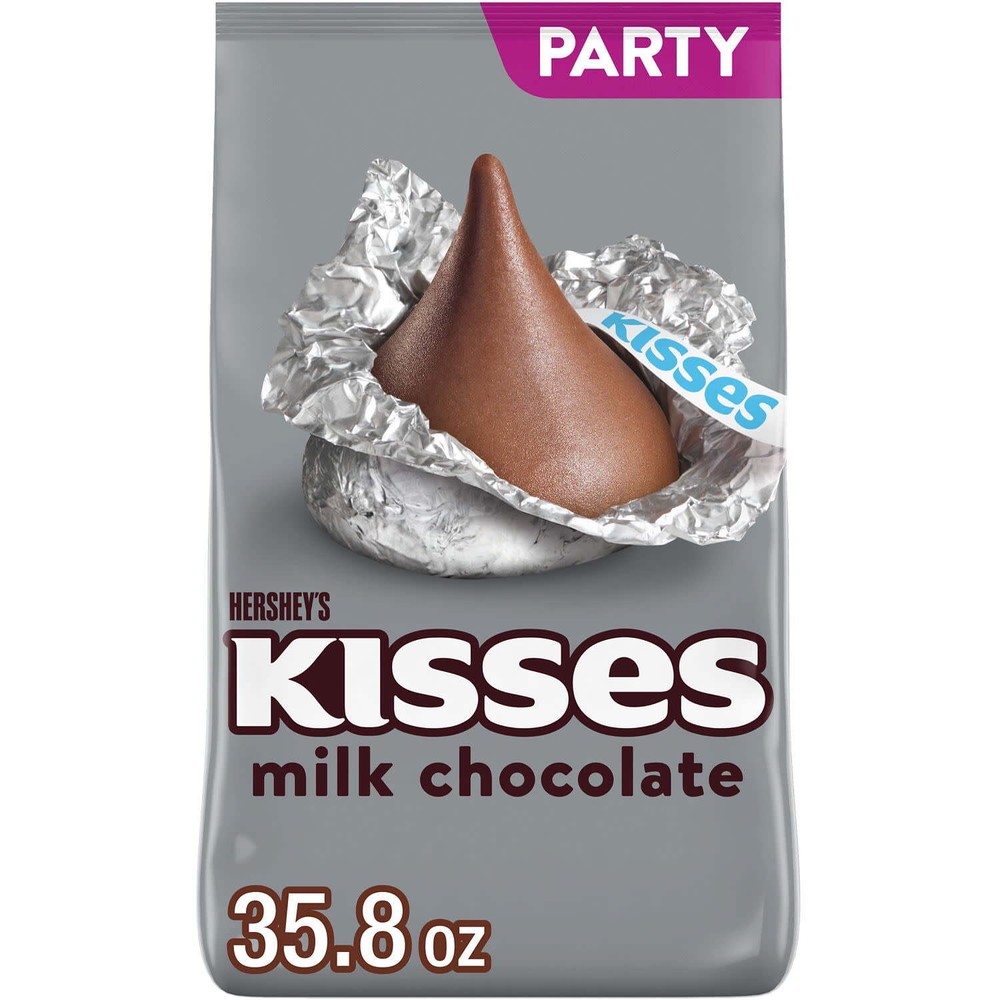 Hershey's Kisses Milk Chocolate Candy, Party Pack 35.8 oz
