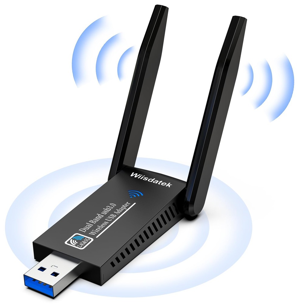 AC1300Mbps USB 3.0 WiFi Adapter for PC Dual Band 5G/2.4G