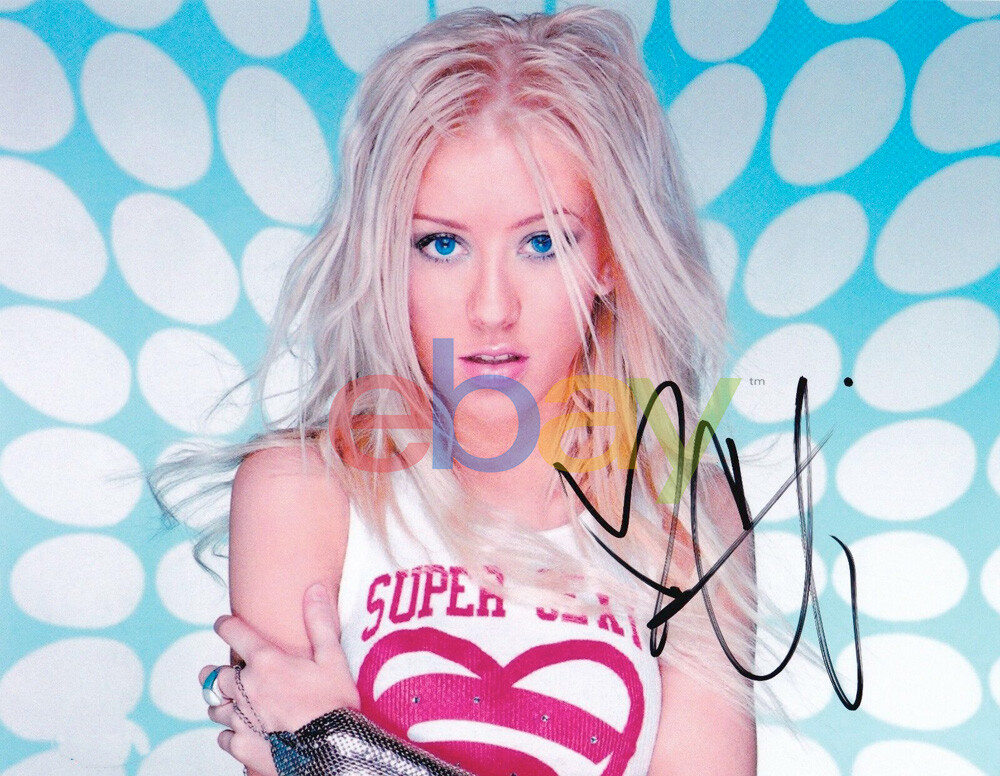 Christina Aguilera Signed Autographed 8x10 Photo reprint