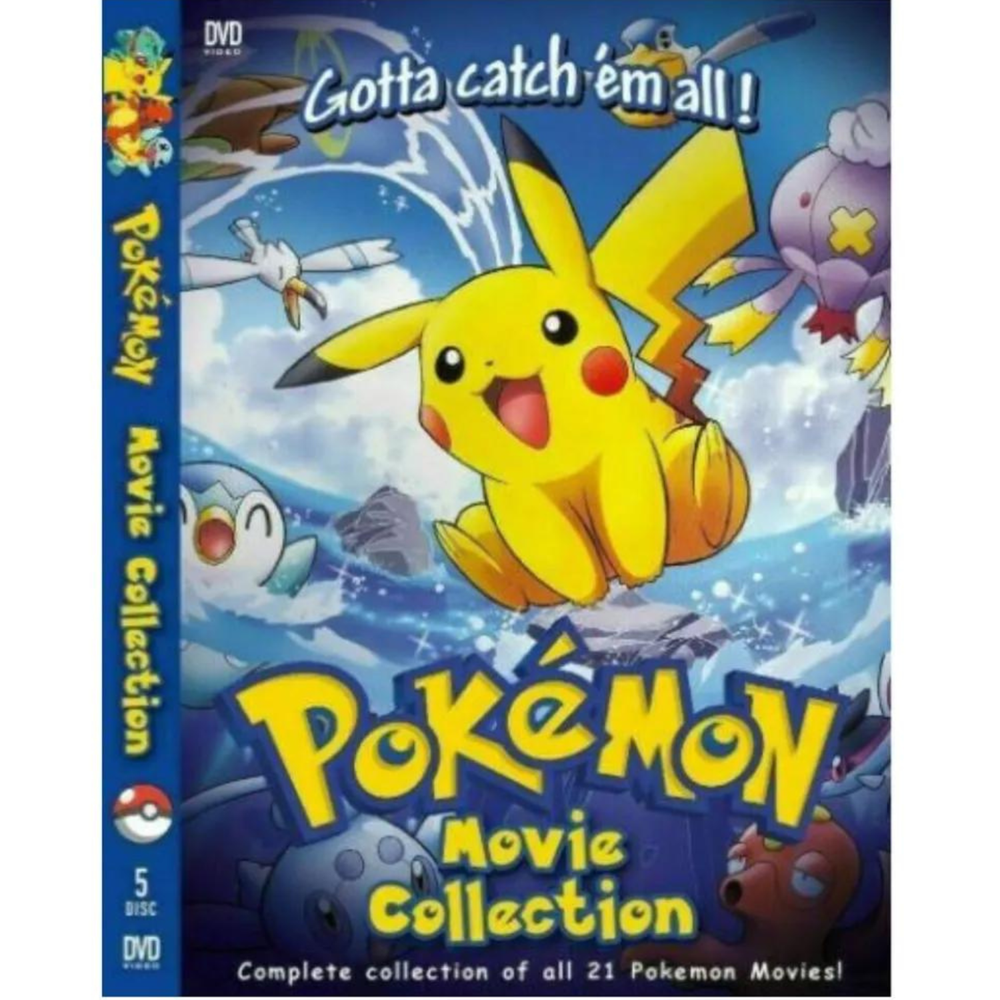 DVD Anime Pokemon 21 In 1 Complete Movies Collection English Dubbed All Region