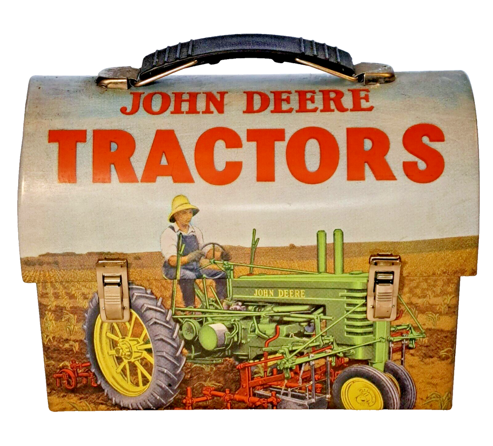 JOHN DEERE TRACTORS Farmer Riding Tractor Lunchbox 7.5