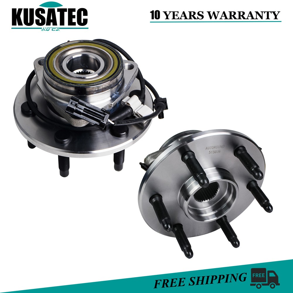 Pair Front Wheel Hub Bearings Assembly For Chevy Express Silverado Suburban 1500
