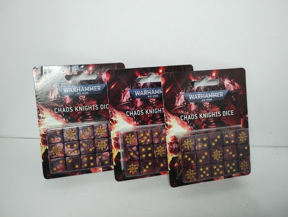 Dice Pack Chaos Knights Warhammer 40K NIB