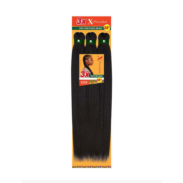 Sensationnel Synthetic African Collection X-Pression 3X Pre-stretched Braid 58