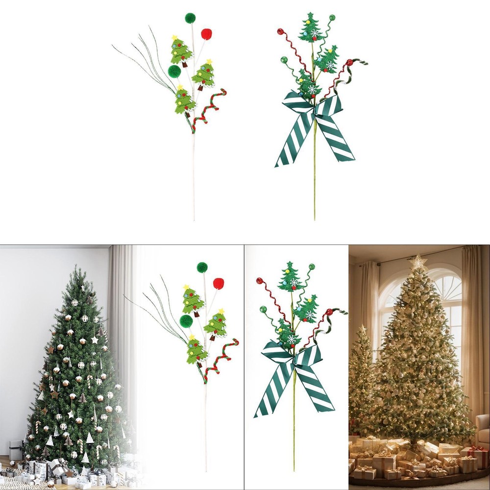 Christmas Tree Pick DIY Holiday Decoration for Anniversaries Themed Parties