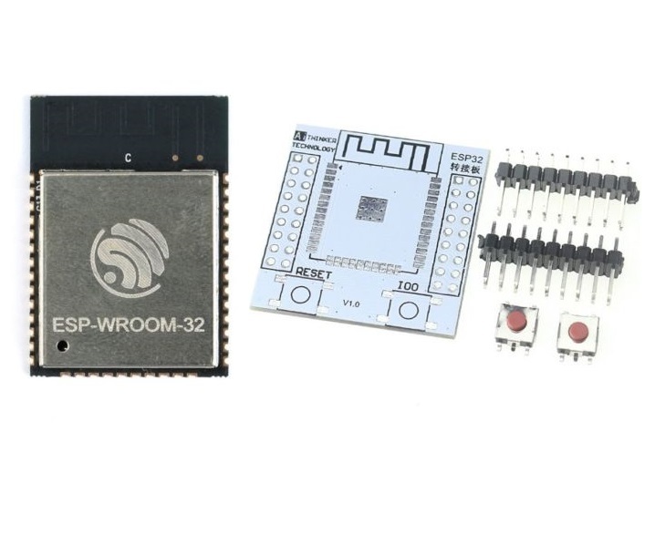 New ESP-WROOM-32 ESP32 ESP32S IoT Wifi Wlan BLE Module+Adapter Board NEW K9-image