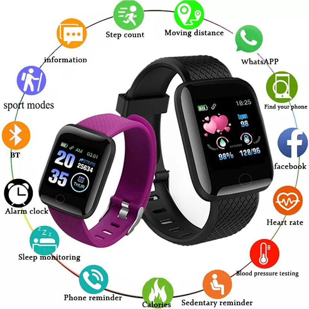 Waterproof Bluetooth Smartwatch with Heart Rate Monitor for Fitness Tracking