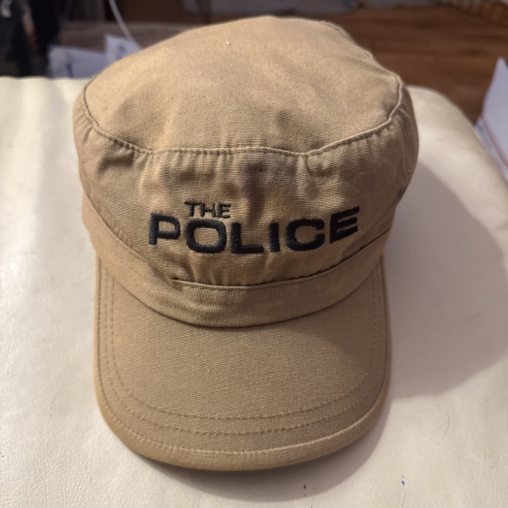 Rare Vintage The Police Rock Band Military Style Hat # 39 A