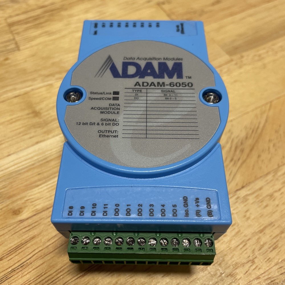 Advantech ADAM-6050 12DI/6DO IoT Modbus/SNMP/MQTT Ethernet Remote I/O Module-image