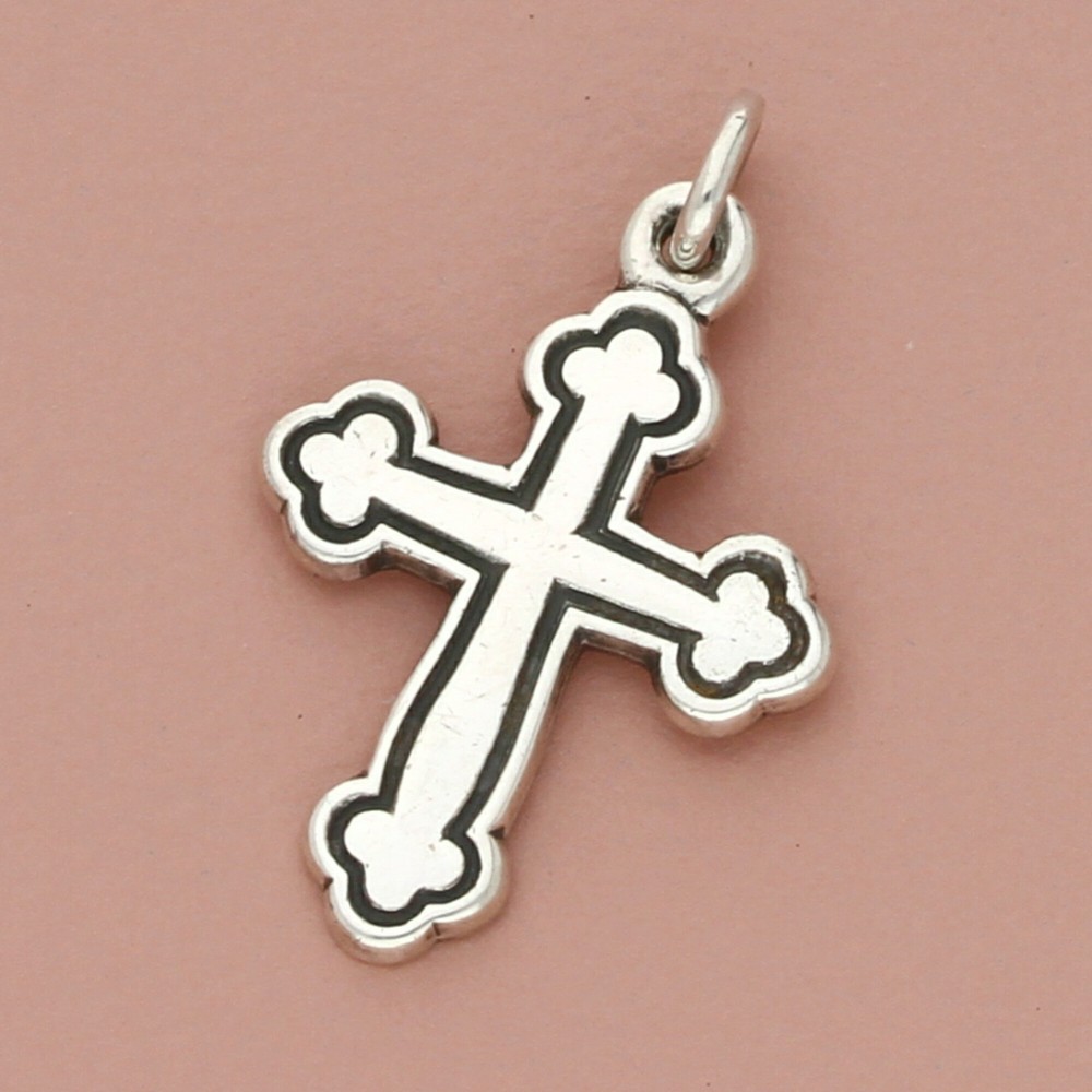 james avery sterling silver retired botonee cross charm