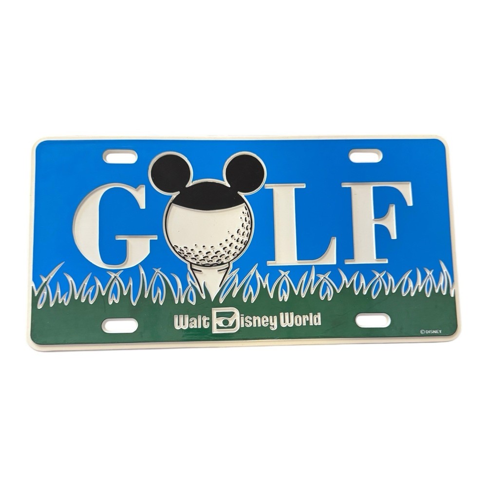 Disney World Golf 3D Plastic License Plate WDW