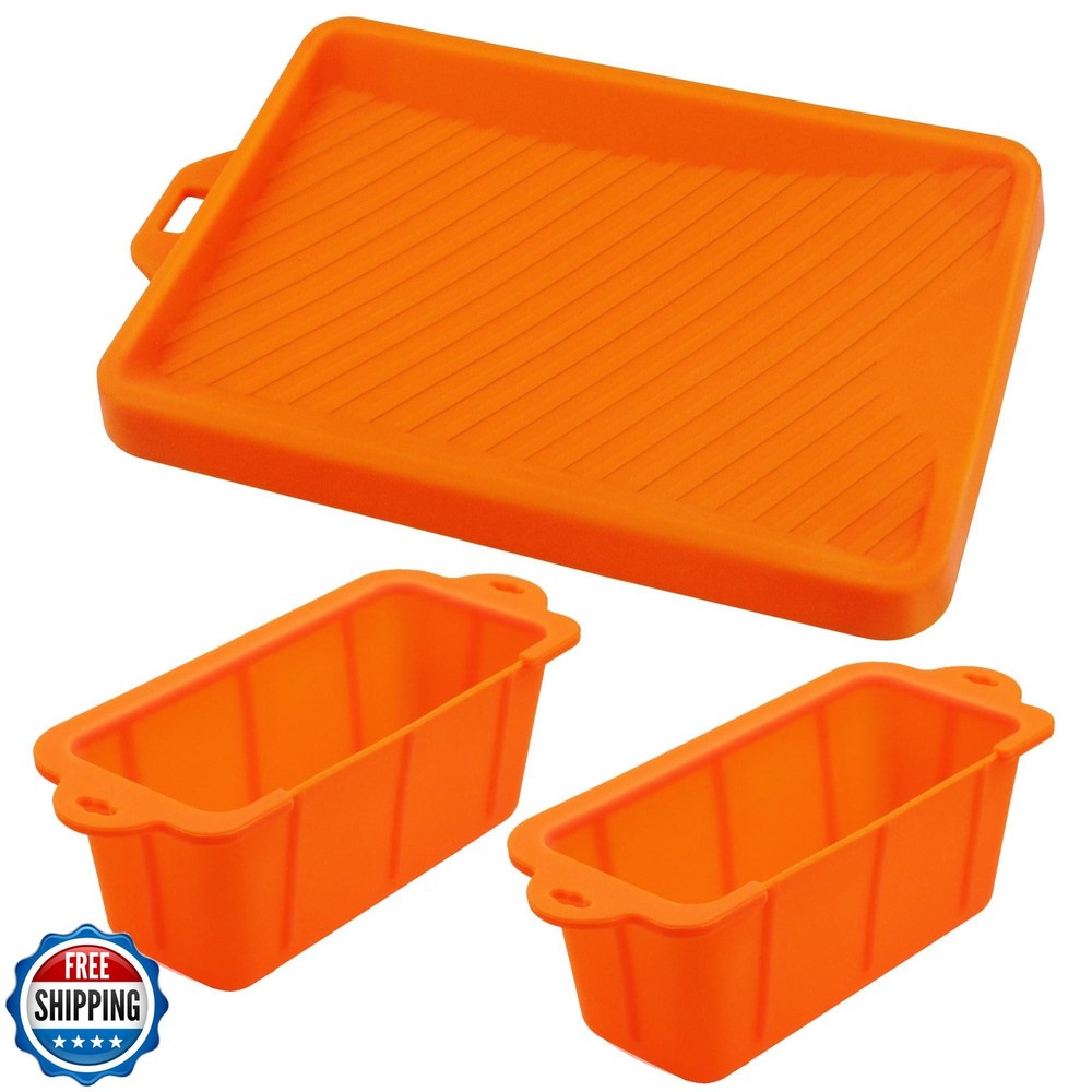 Silicone Grease Cup Liners and Spatula Mat for Blackstone Griddles 36 28 22 17 Inch