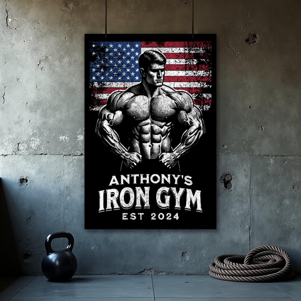 Fitness Motivational Gym Poster for Home and Dorm Wall Art