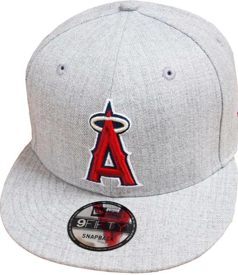 New Era Anaheim Angels Heather Grey MLB Snapback Cap 9Fifty Limited Edition