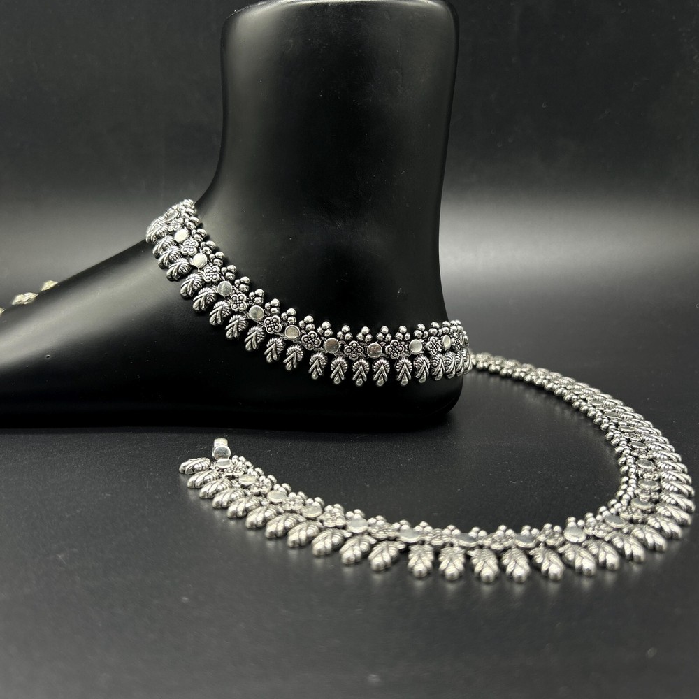 925 Sterling Silver Anklet Payal for Brides and Everyday Wear-image