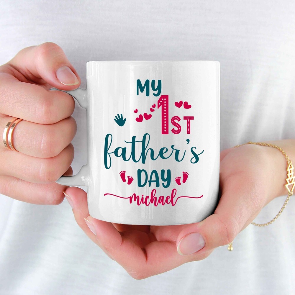 My 1st Father's Day Coffee Cup Coffee Mug Gift For Father's Day Gift For First T