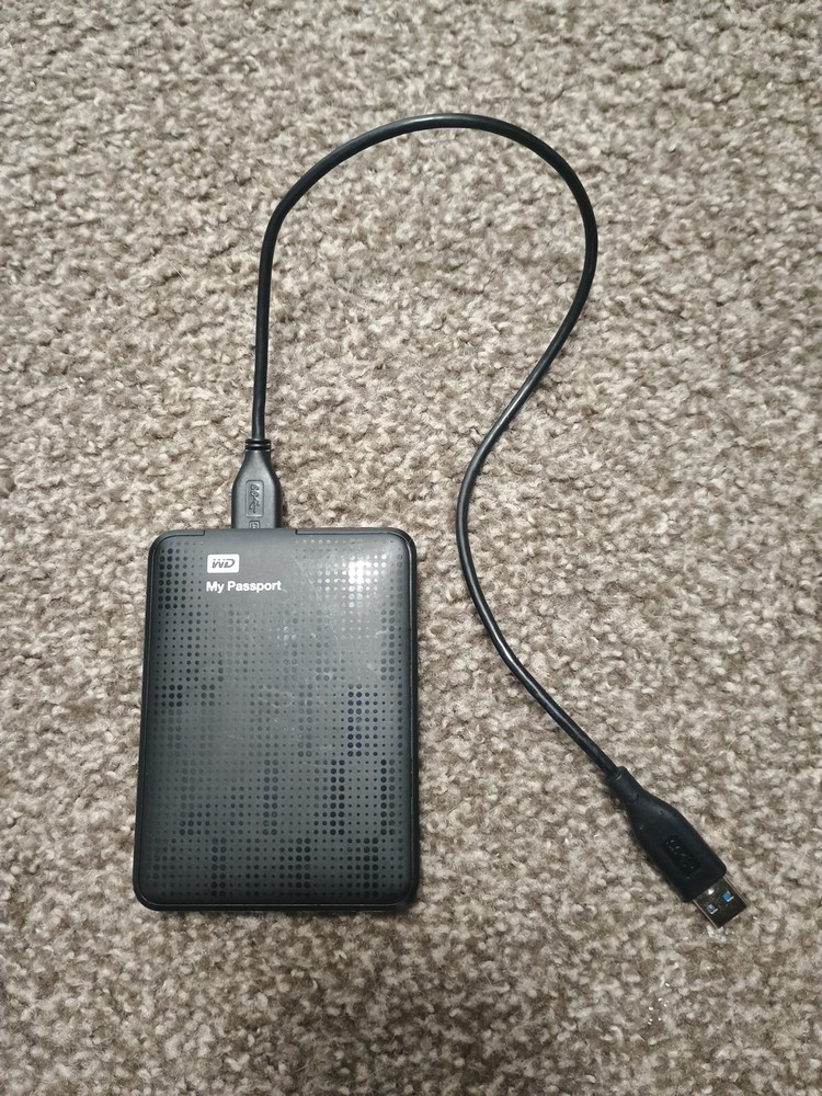 WD MY PASSPORT WDBBEP0010BBK-01 HARD DRIVE 1TB