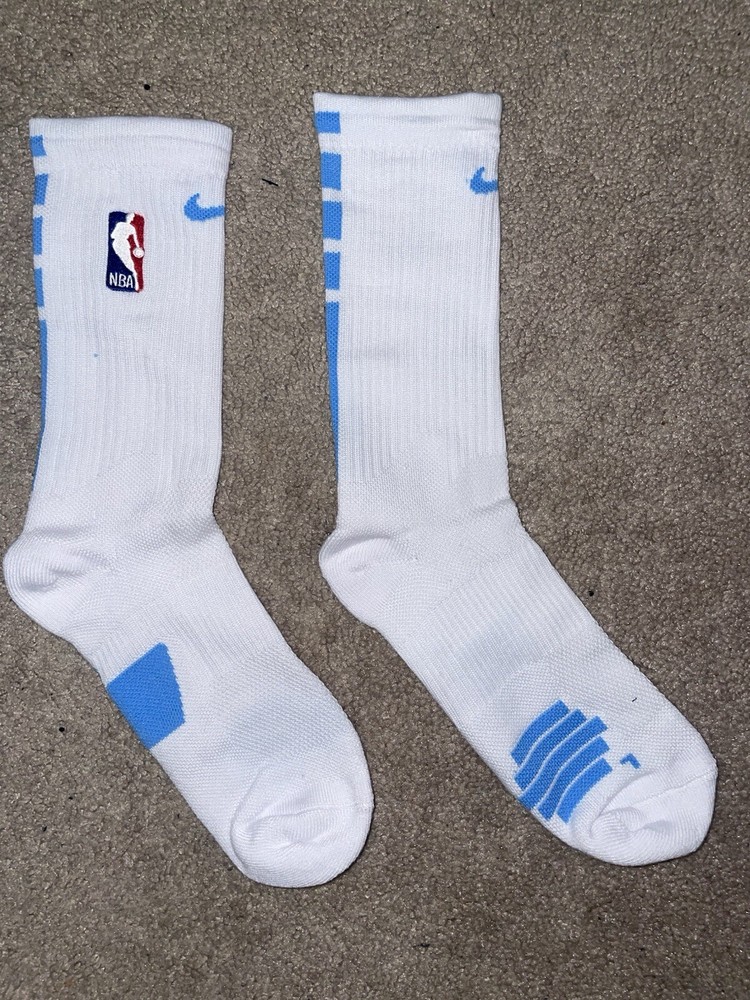 Calcetines de baloncesto Nike Elite Dri-Fit NBA talla grande u 8-12 para hombre blancos/libres