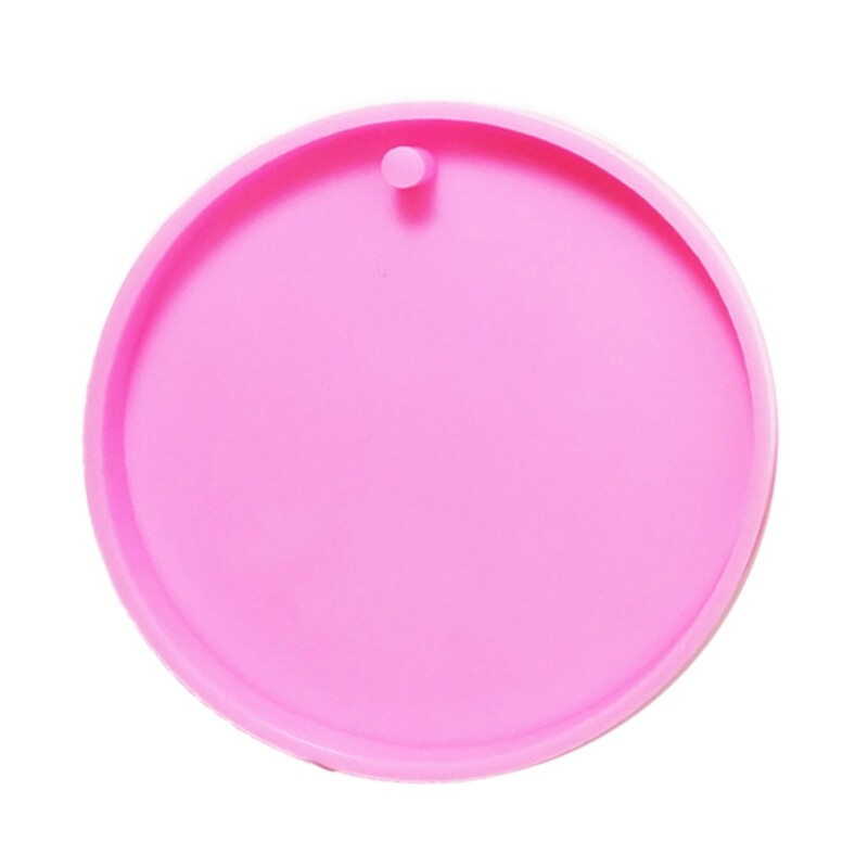 Large Round Epoxy Crystal Keychain Silicone Mold for Custom Designs