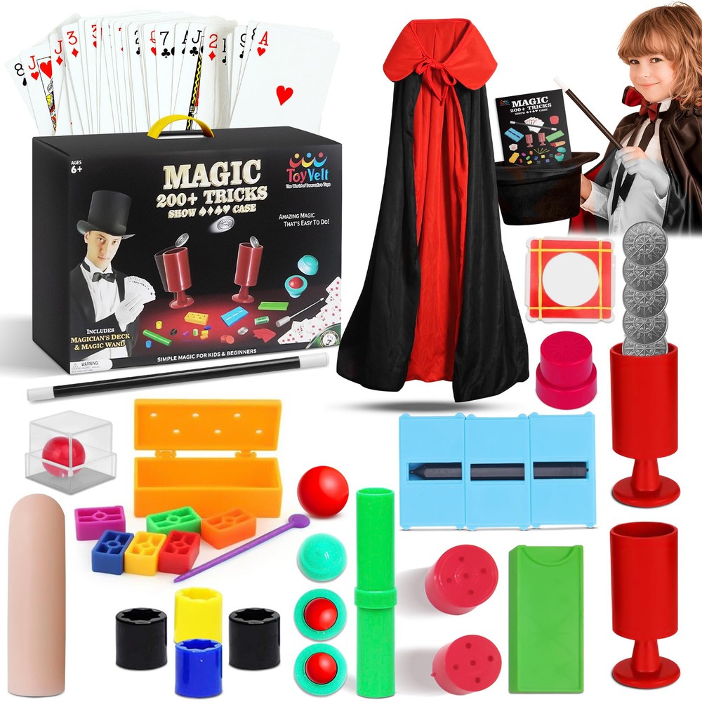 Magic Tricks Magic Set - Kids Magic Kit for Beginners with Over 200 Tricks an...