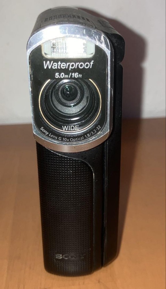 Sony HDR-GW77V Handycam black HD Video Camera Recorder Tested Working