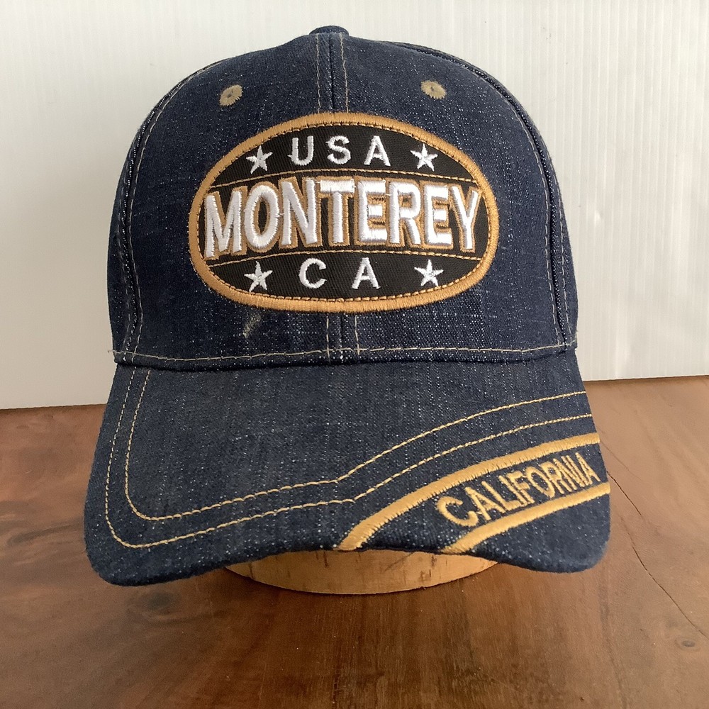 Monterey California Denim Look Cotton Cap with Embroidery