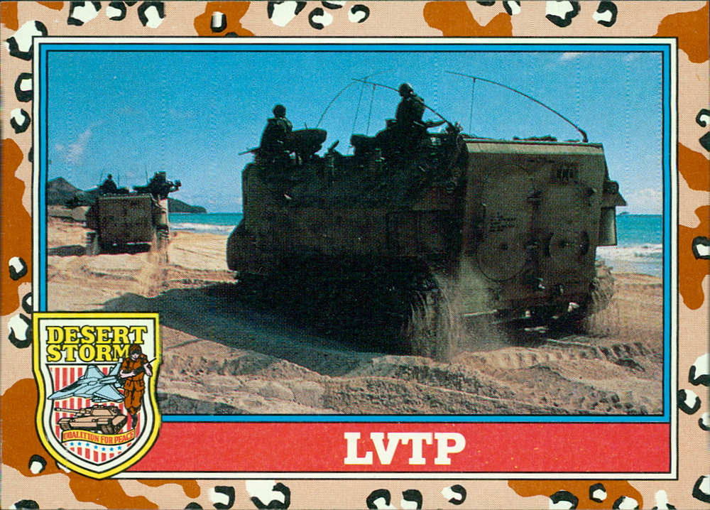 1991 Topps Desert Storm #150 LVTP - Landing Vehicle Tracked Personnel