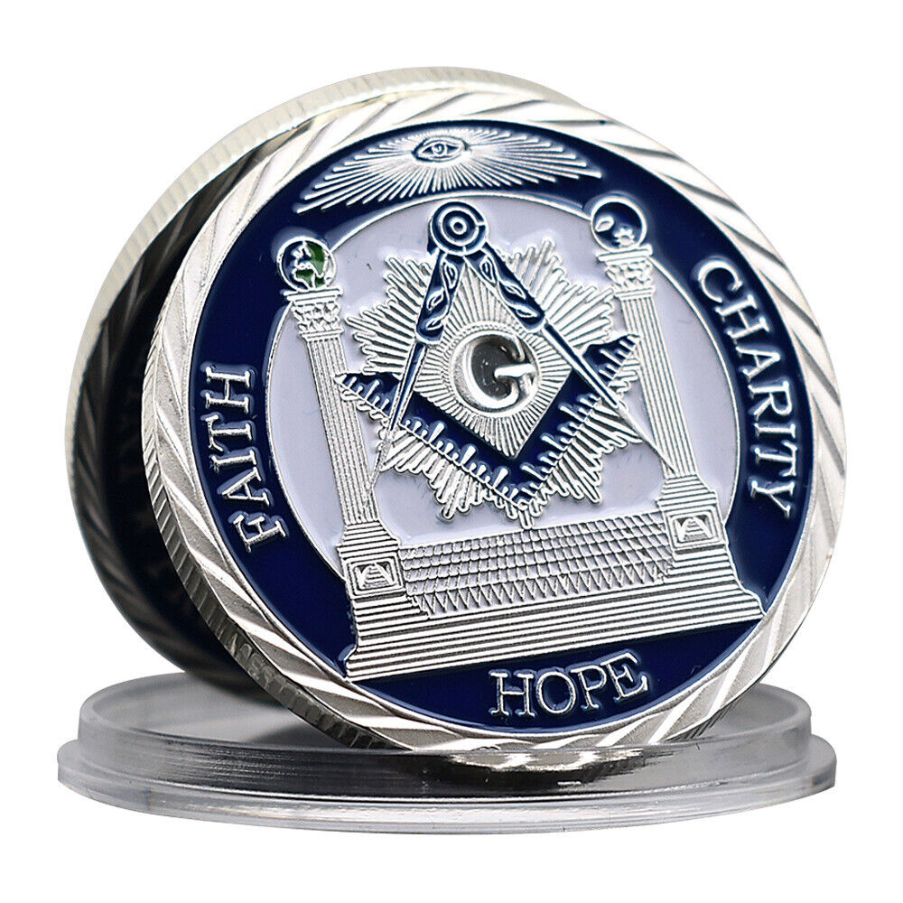 クラフトホーム 希望の装飾 信仰コイン メダル フリーメーソン シルバー チャリティーデコレーション