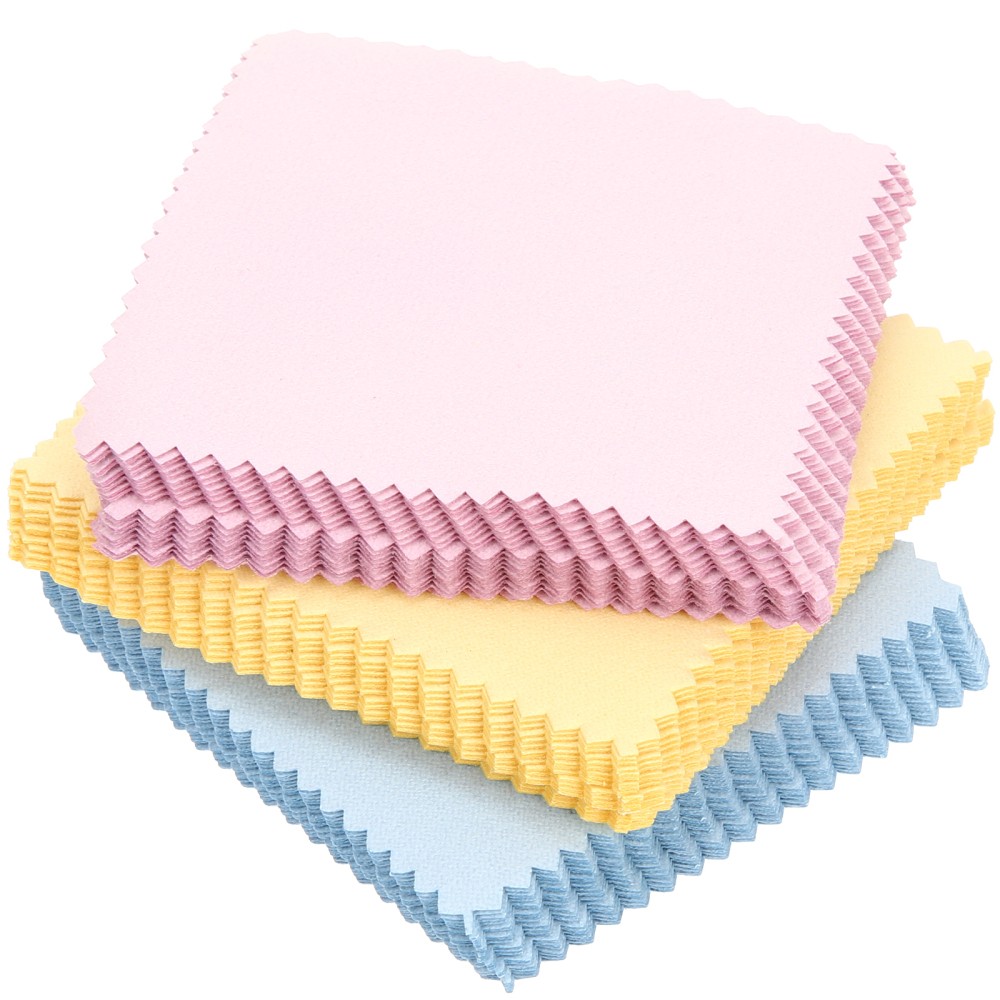 60-Pack Silver Polishing Cloths for Jewelry, Glasses, and Lenses