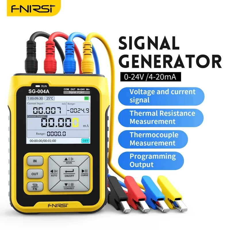 FNIRSI SG004A Signal Generator 4-20mA Thermocouple Thermal Resistance Calibrator
