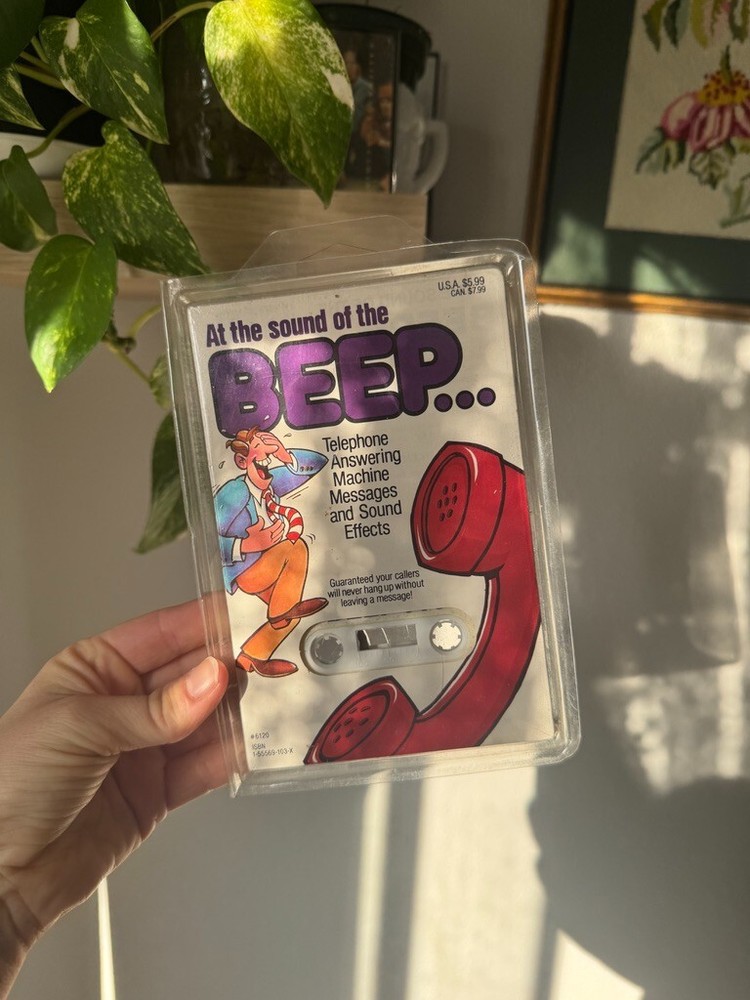 At The Sound Of The Beep Vintage Cassette Tape 1986 Answering Machine untested