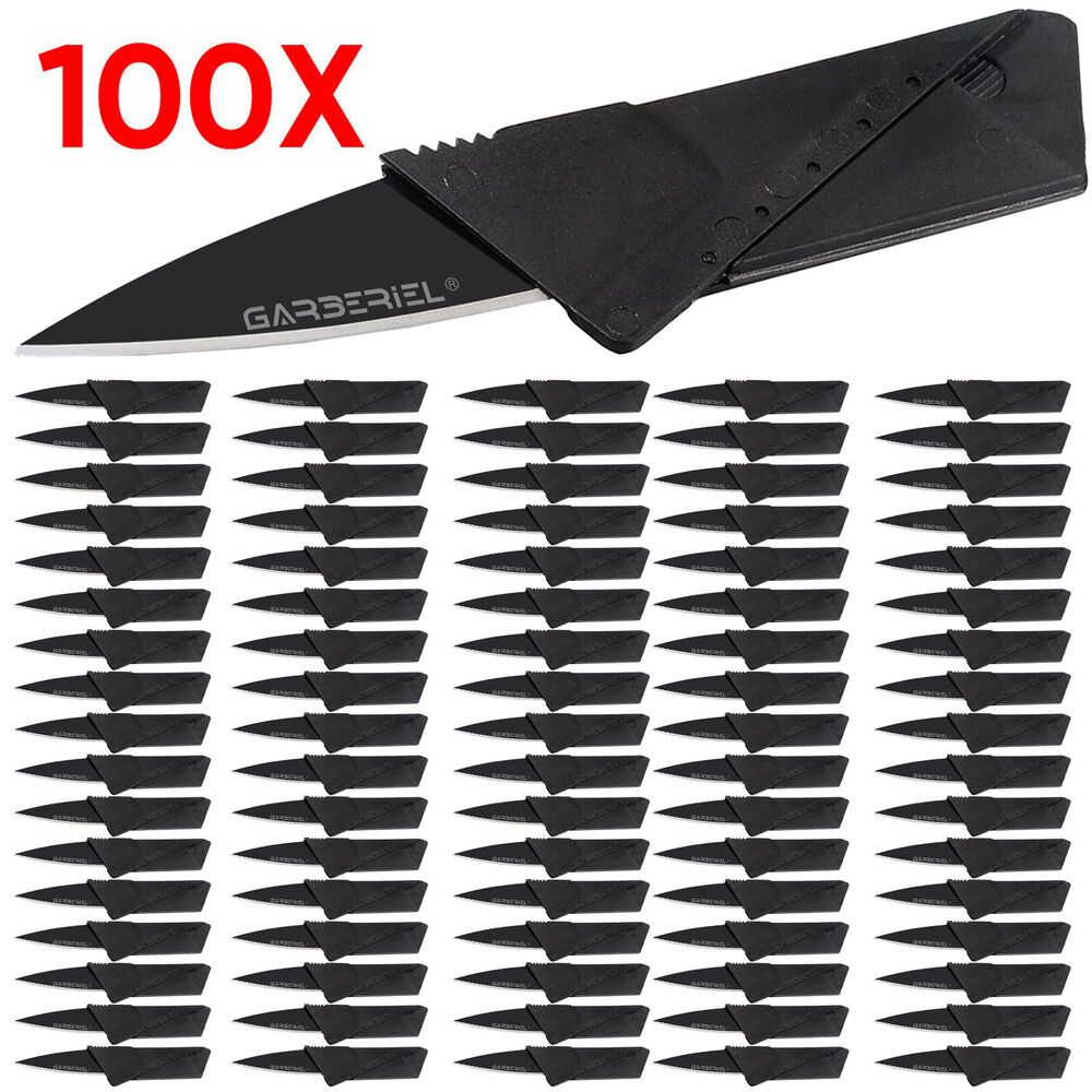 CREDIT CARD KNIFE Tactical Cardsharp Wallet Folding Pocket Micro Knives Gift Lot-image
