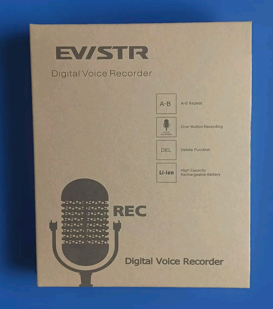 EVISTR 16GB Voice Activated Digital Recorder with Playback Free Shipping-image