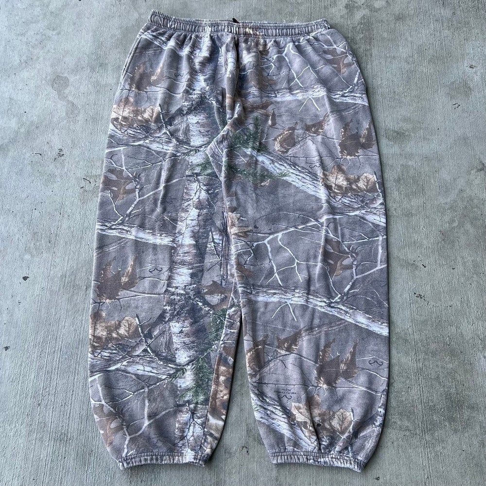 Vintage Y2K Realtree camo cotton sweatpants essential blank streetwear