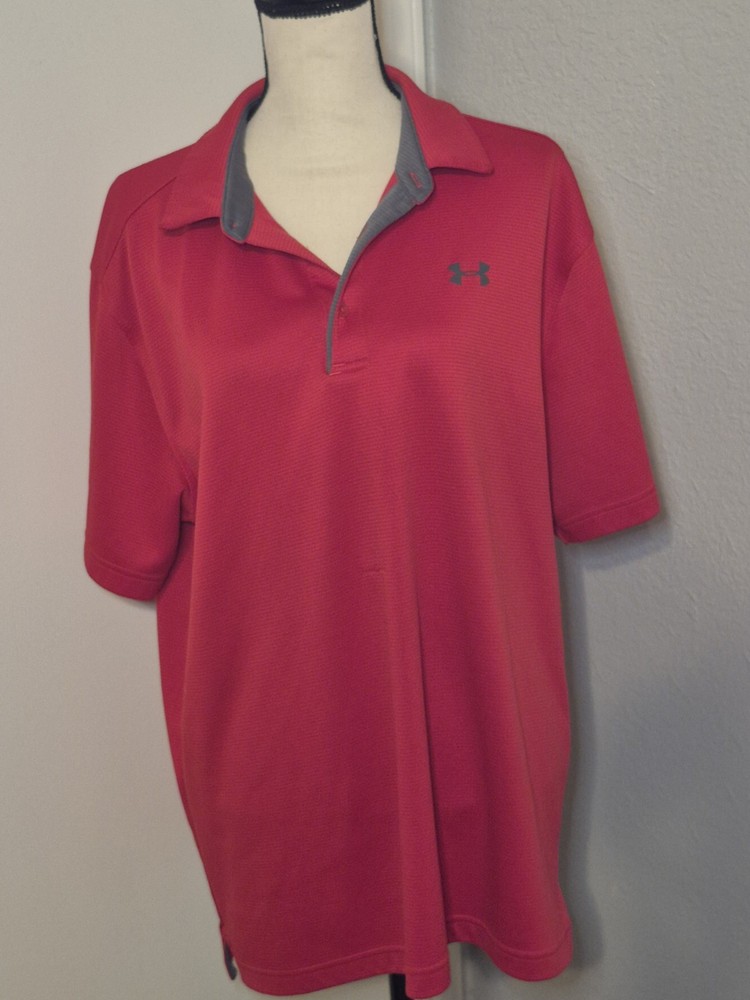 Under Armour Men's Red Polo Shirt
