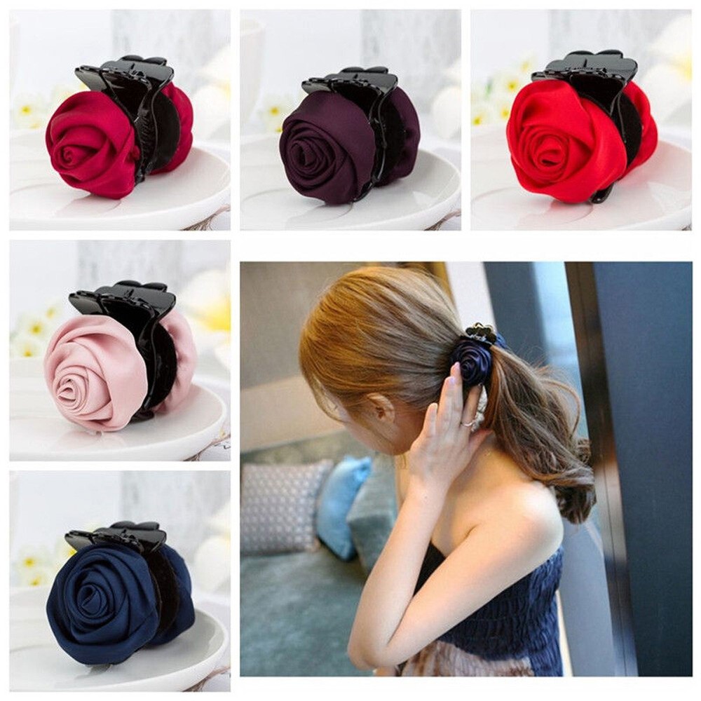Hair Clip Rose Hair Claw Clip Hair Accessories For Women Girls Hair Crab Clamp