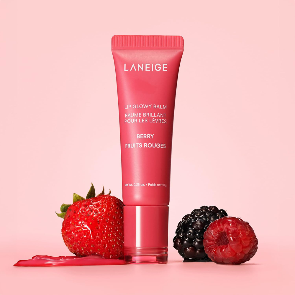 LANEIGE Lip Glowy Balm Berry Tinted Hydration with Shea Butter 0.14 oz