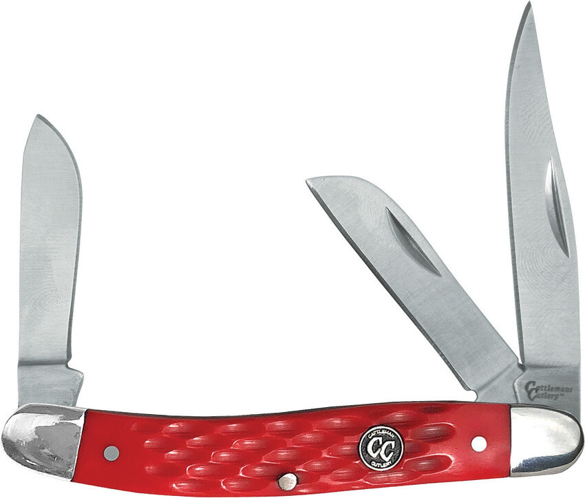 Cattleman’s Cutlery Signature Stockman Red Folding Knife CC0001JRD