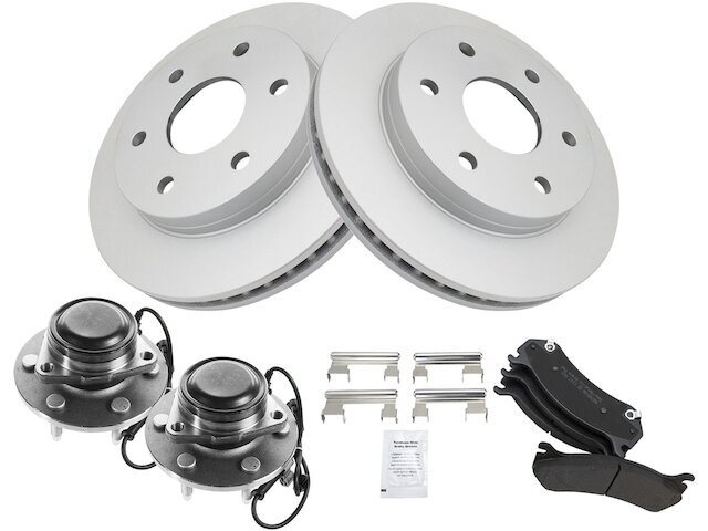 Front Brake Pad and Rotor and Wheel Hub Kit fits Express 1500 2003-2008 24RCXM