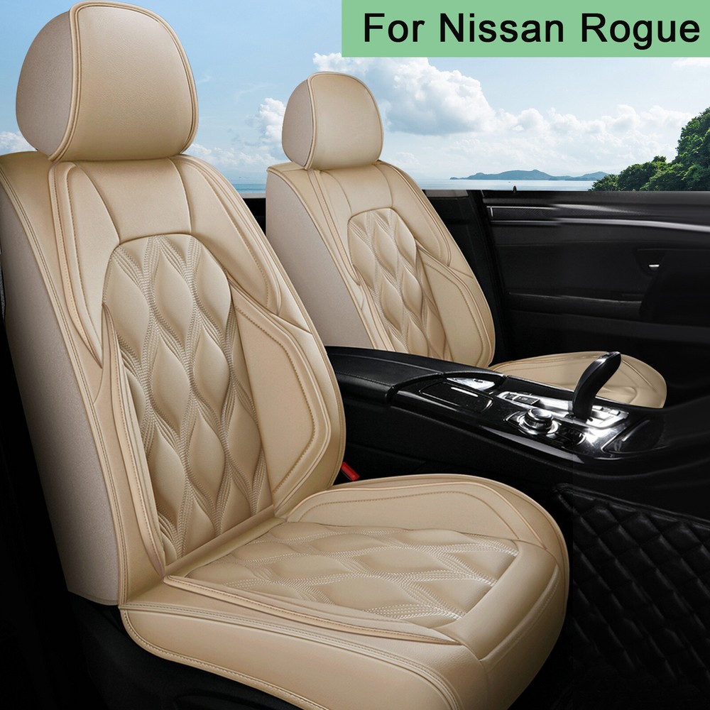 5-Seat Faux Leather Car Cover Set for Nissan Rogue 2010-2024
