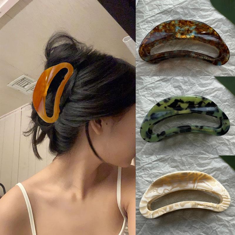 Retro Acetate Hair Claw Clip for Women - Versatile Ponytail Hair Accessory