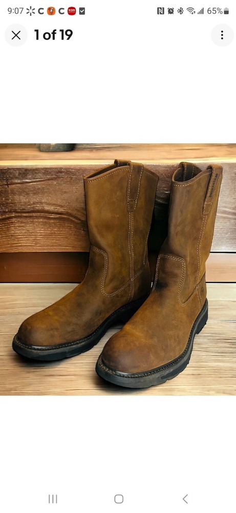 Wolverine W04727 Mens Brown Western Boots Mid-Calf 13 Extra Wide